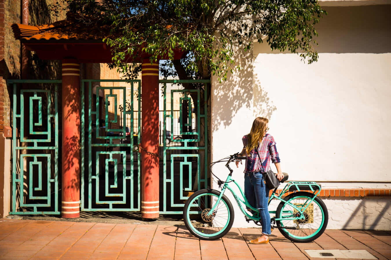 Electric Bike Downtown photoshoot