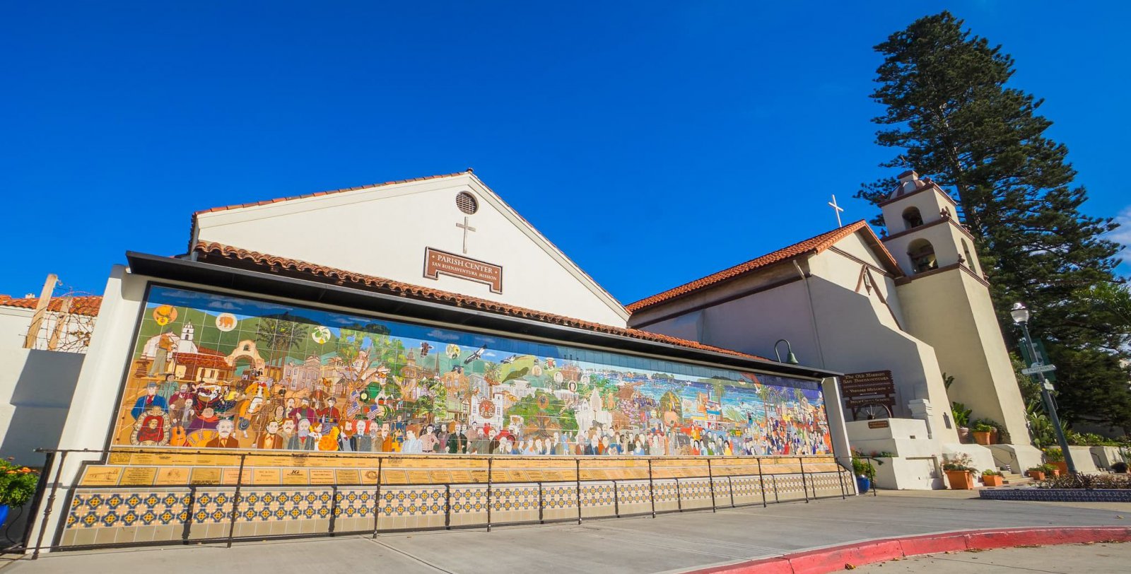 san buenaventura mission and mural