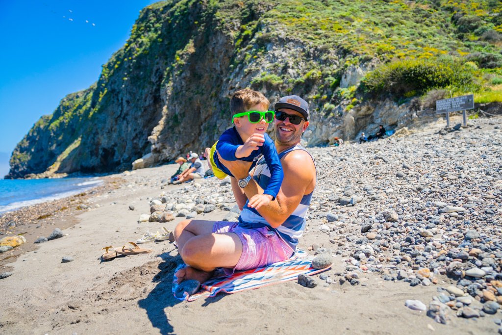 A Father's Day Wish List: Ventura Style Father and son having fun at Santa Cruz Island, Channel Islands National Park