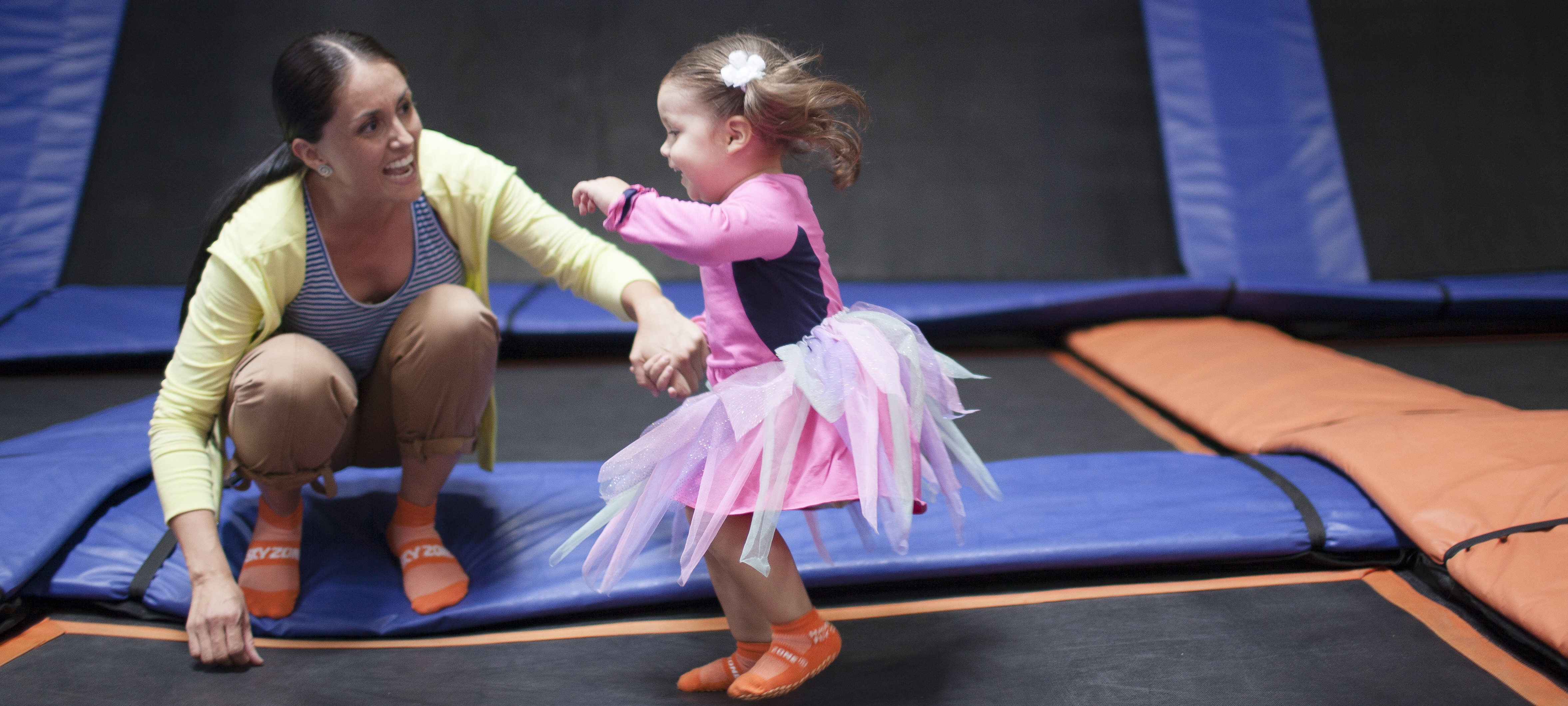 Sky Zone kid mom