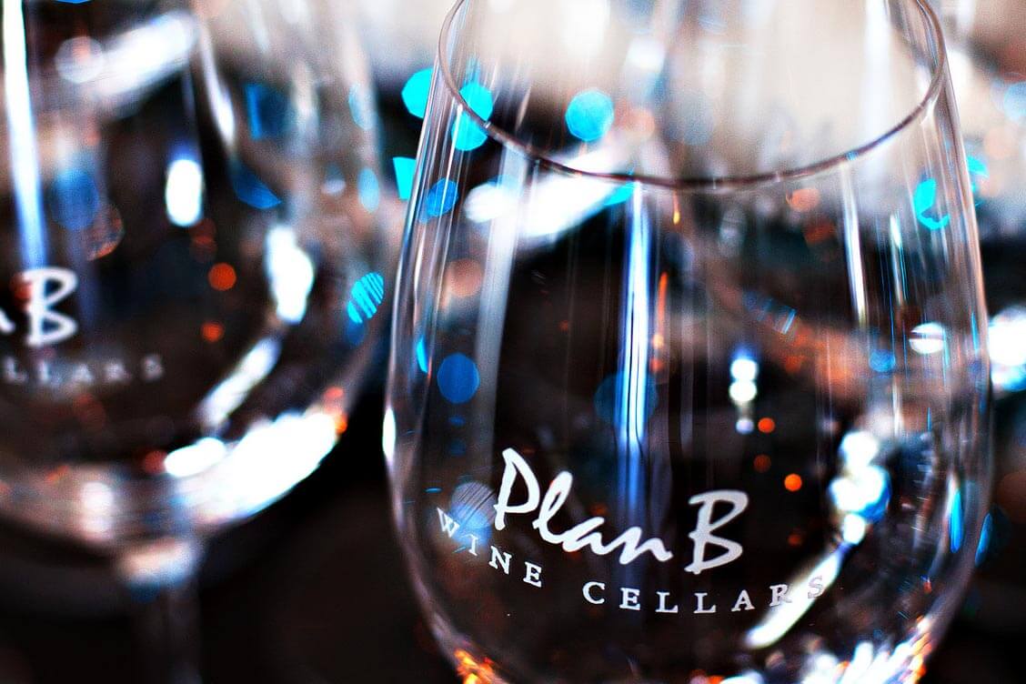 Plan B Wine Cellar glasses