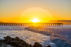 surfers point sunrise ventura