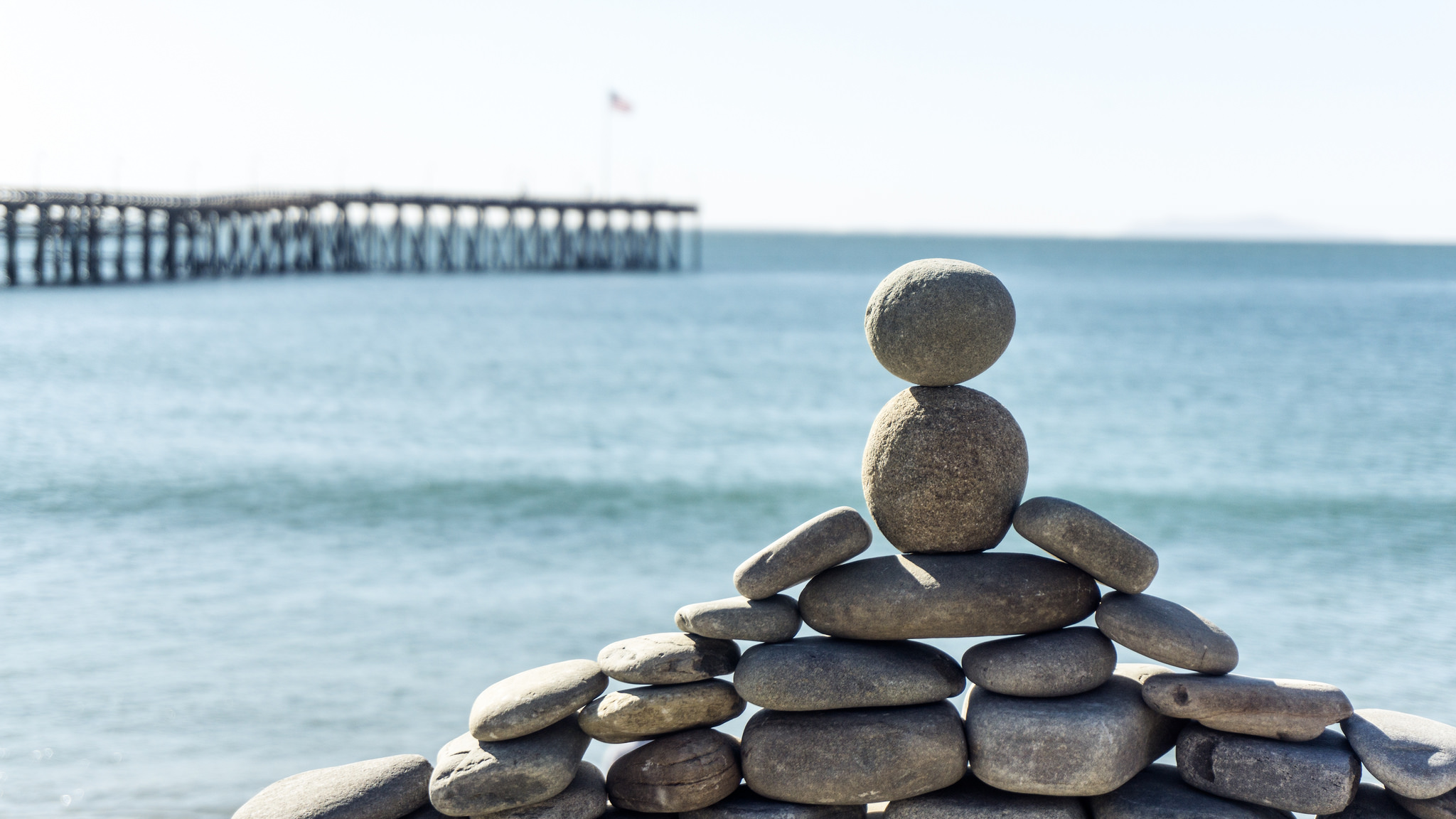 My name is Juan Manuel and I'm the man behind the stone art on Ventura beaches