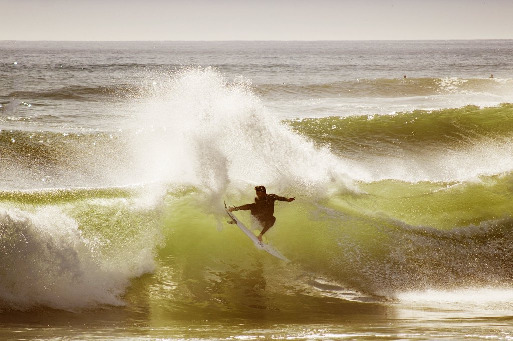 Surfer at the pier