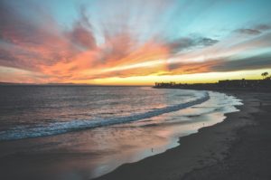 ventura beach sunset