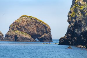 Group of Kayakers at Ventura Channel Islands National Park