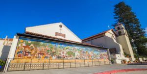 San Buenaventura Mission Mural in Ventura