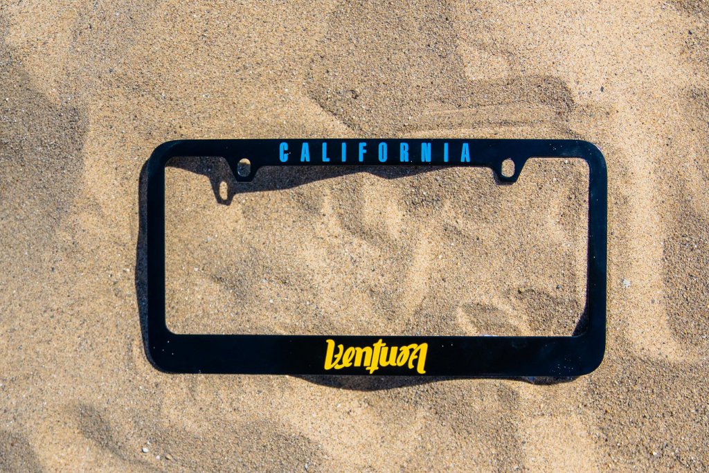 Ventura branded license plate
