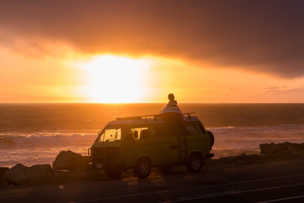 Soaking in the sunset