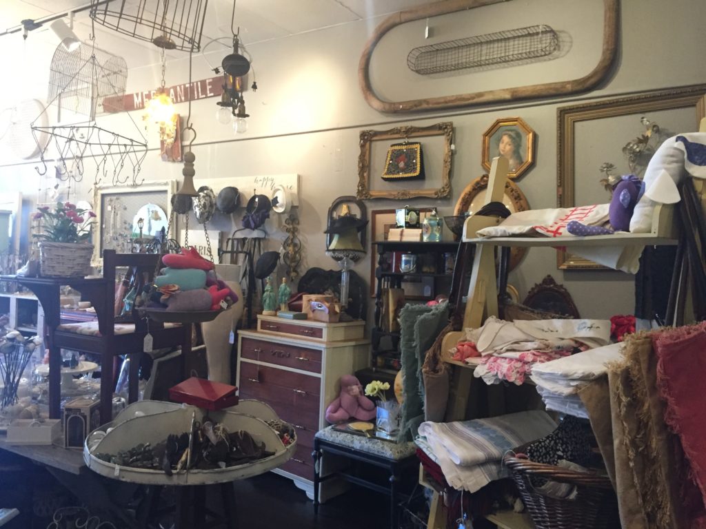 Shopping at thrift and antique stores in Ventura