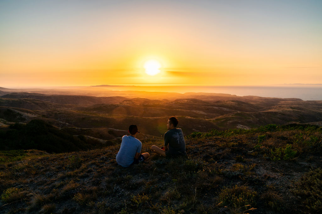 Sunset at Black Mountain at Santa Rosa Island