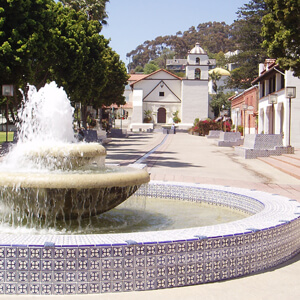 Fountain at San Buena Ventura Mission