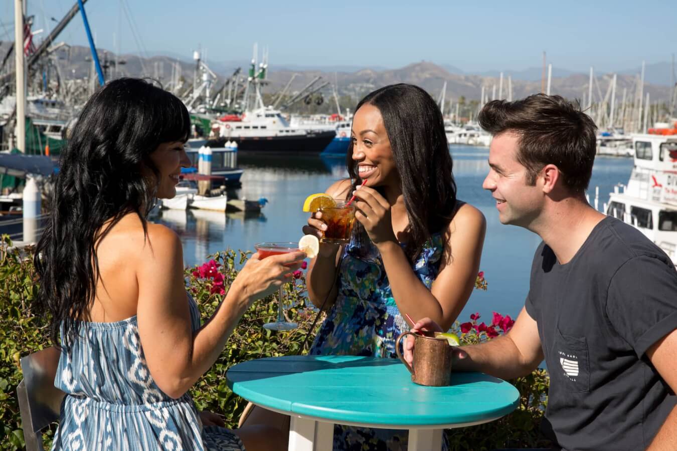 Drinks in the Ventura Harbor