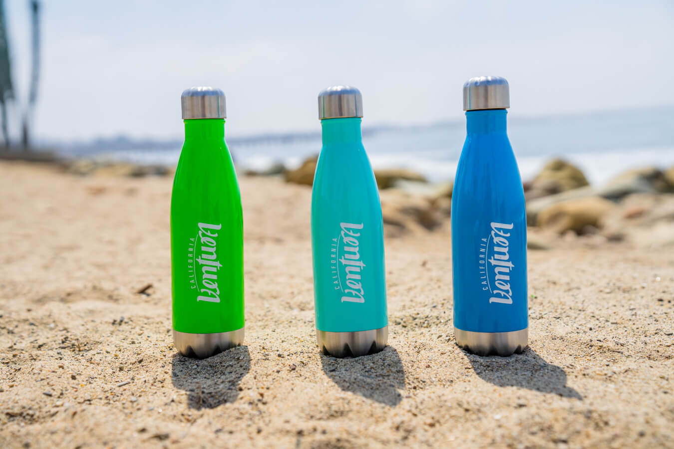 Ventura water bottles at surfers point