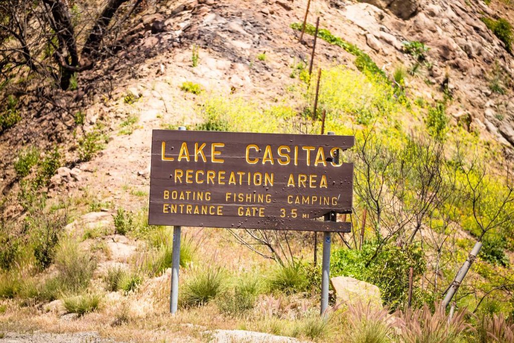 lake casitas sign 