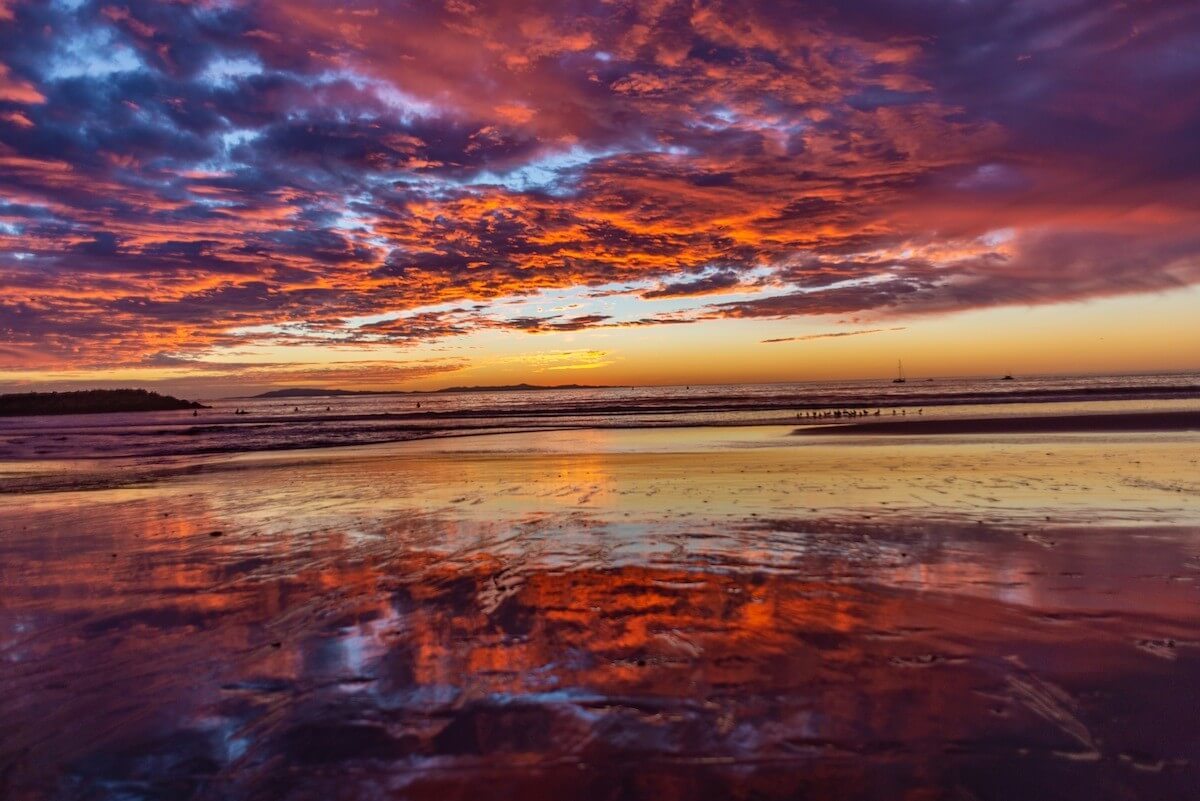 sunset at the ventura harbor