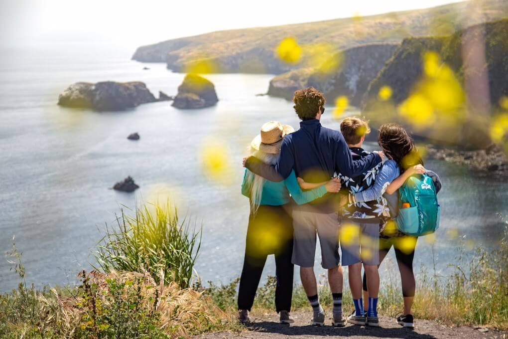 santa cruz island with mar family