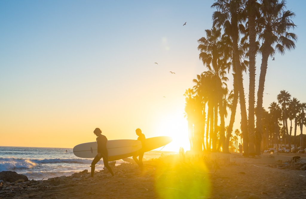 Instagrammable spot in Ventura at Surfers Point