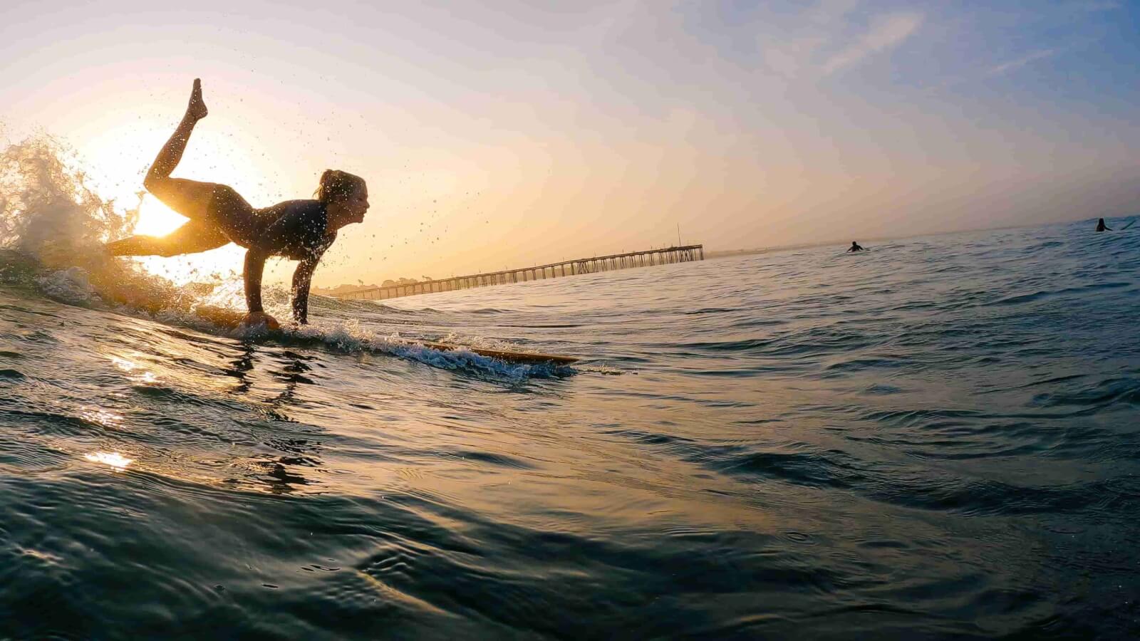 sunrise surfing ventura