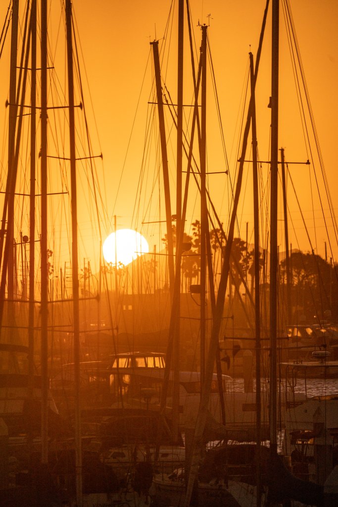 Sunset at Ventura Harbor Village