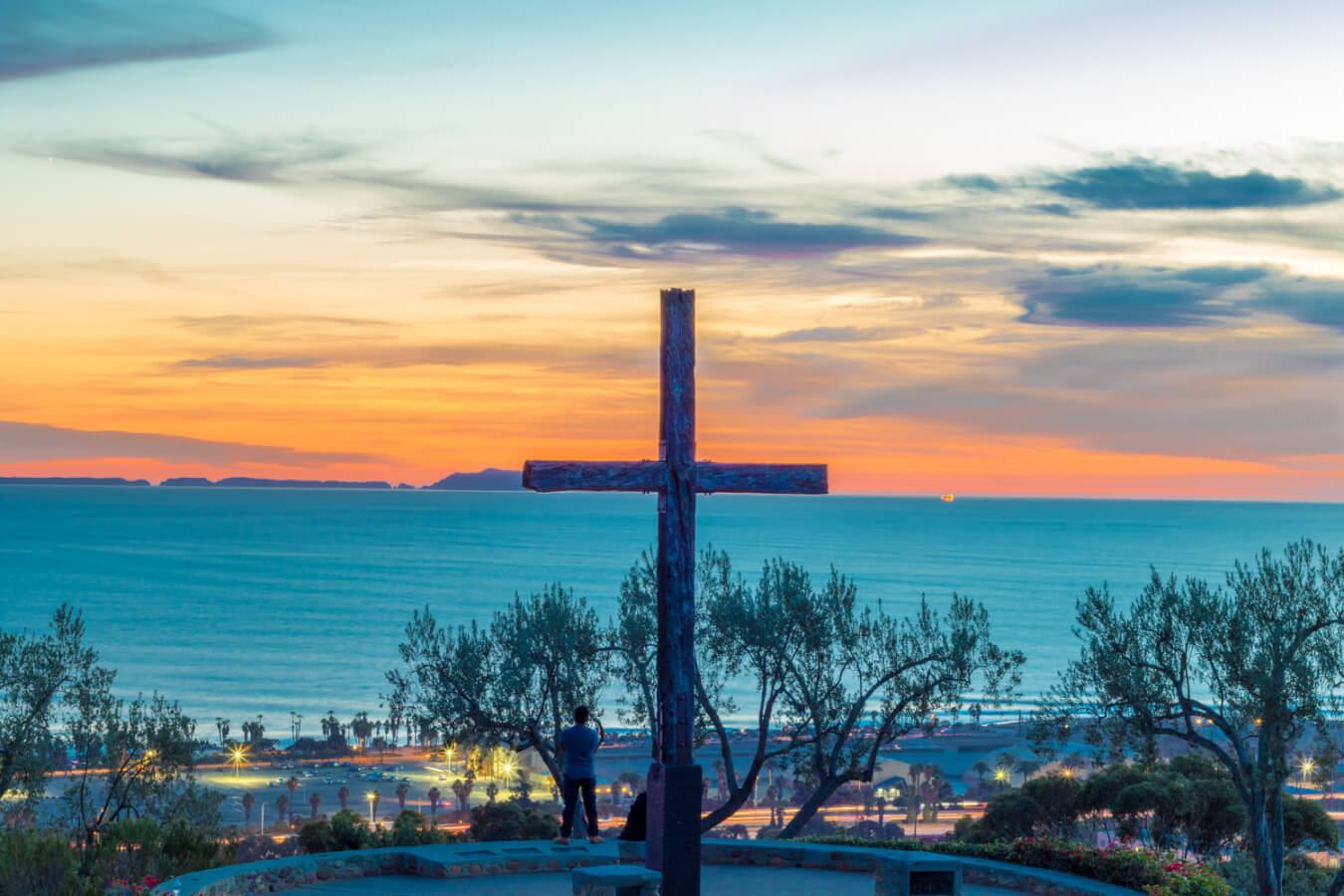 Serra Cross sunset