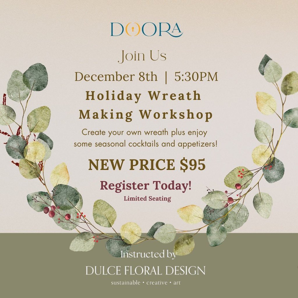 Doora Wreath Making Flyer ($95) price