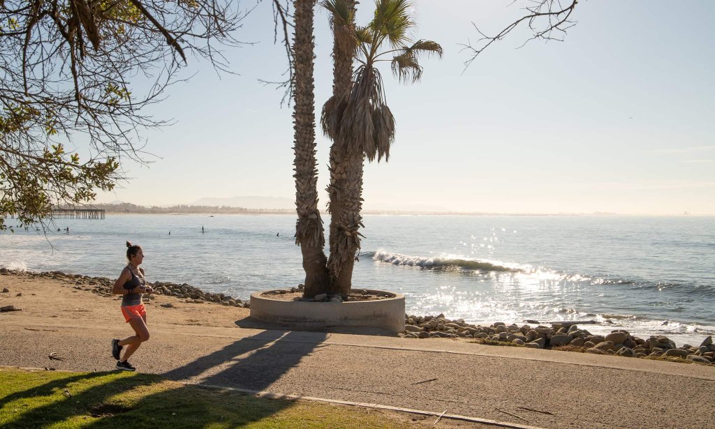 woman jogging