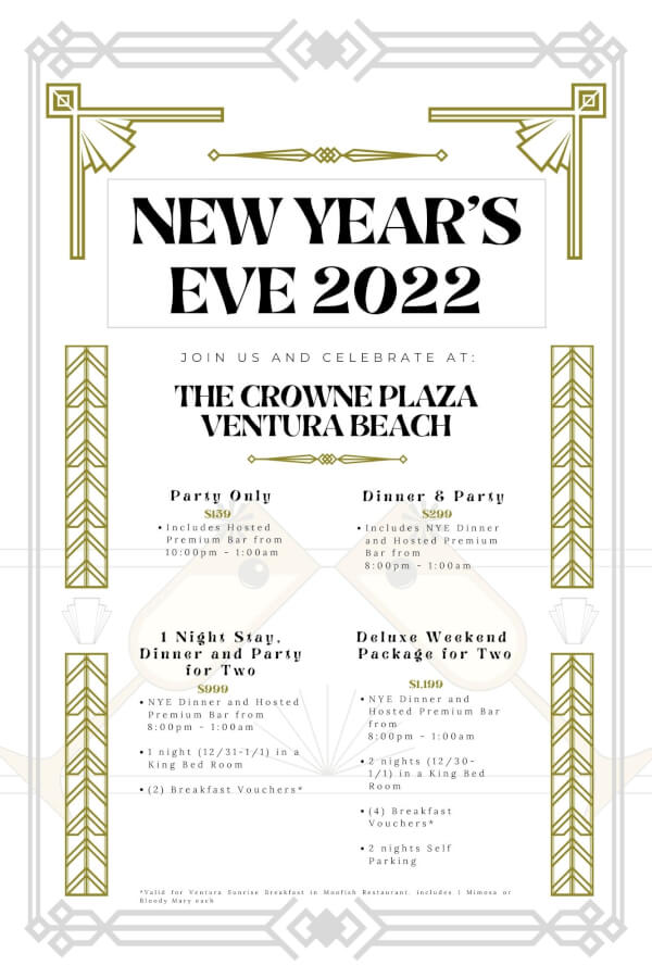 New Year Eve Poster White background