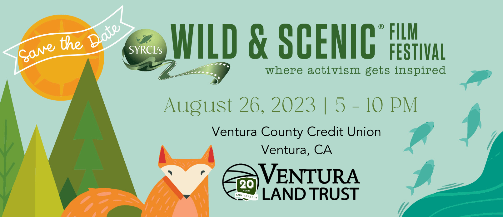 Flyer for wild and scenic film festival 2023