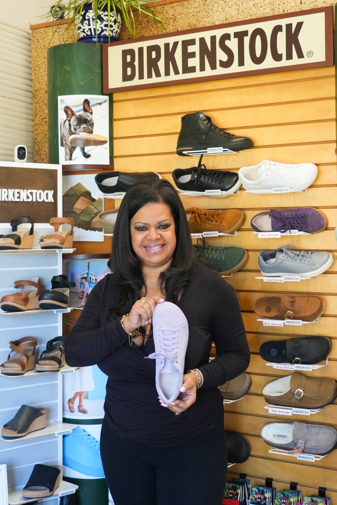 JoAnne the owner of Birkenstock 