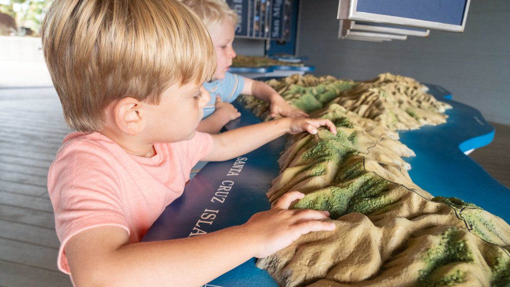 Kid friendly activities in Ventura like going to the Channel Islands National Park Visitor Center