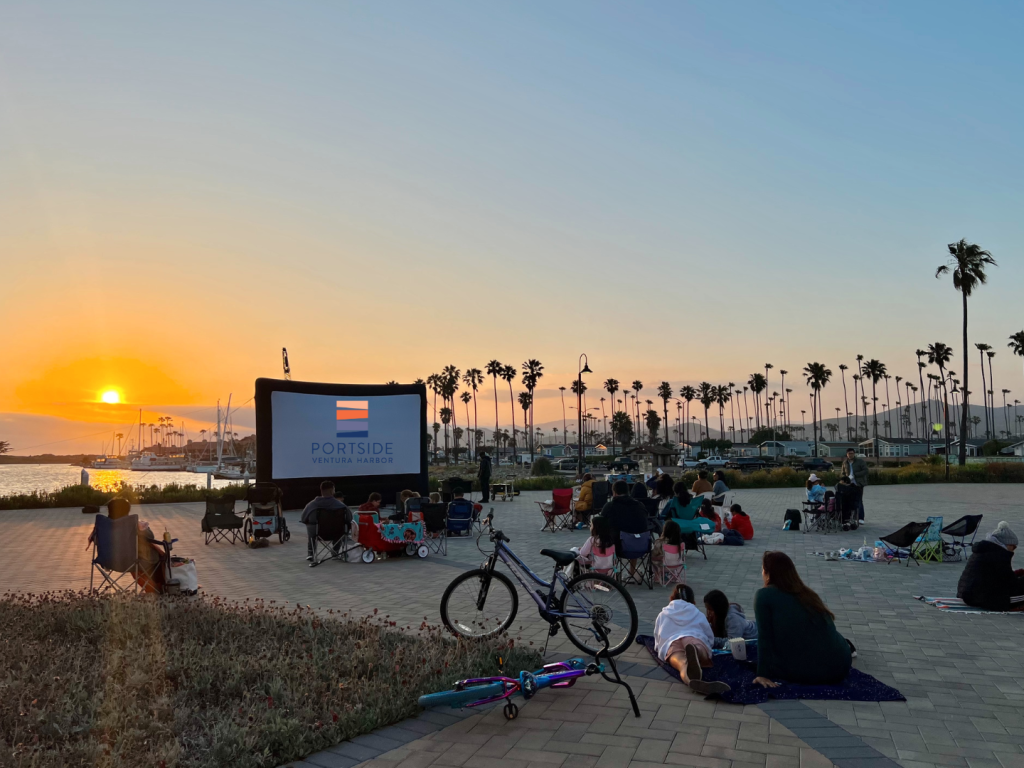 A kid friendly activity, presented by Portside Ventura Harbor: Movie Night Under the Stars