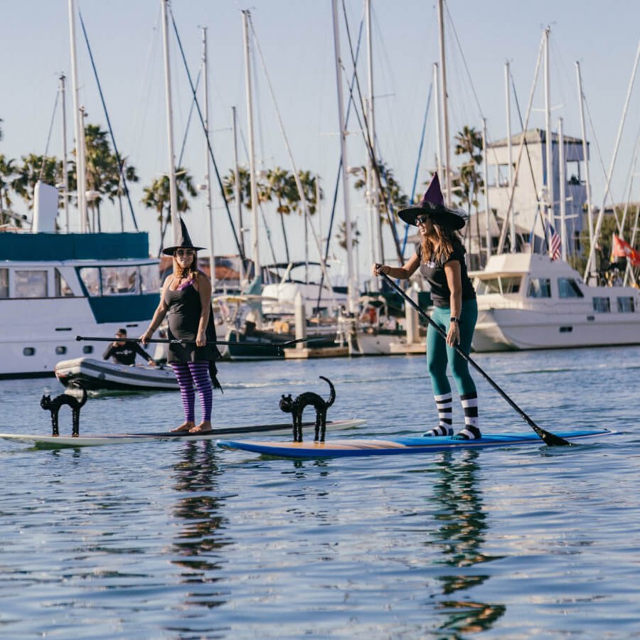 Ventura Witches Paddle at the Ventura Harbor, a fun community event