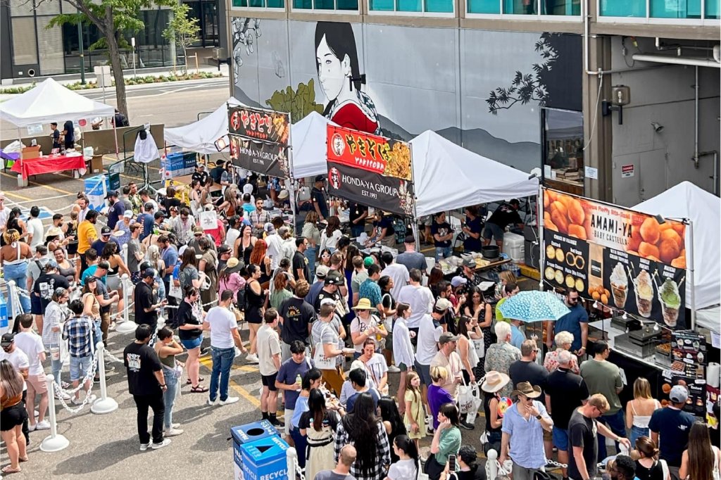 Aerial view of spirit of Japan, occuring in ventura april of 2025