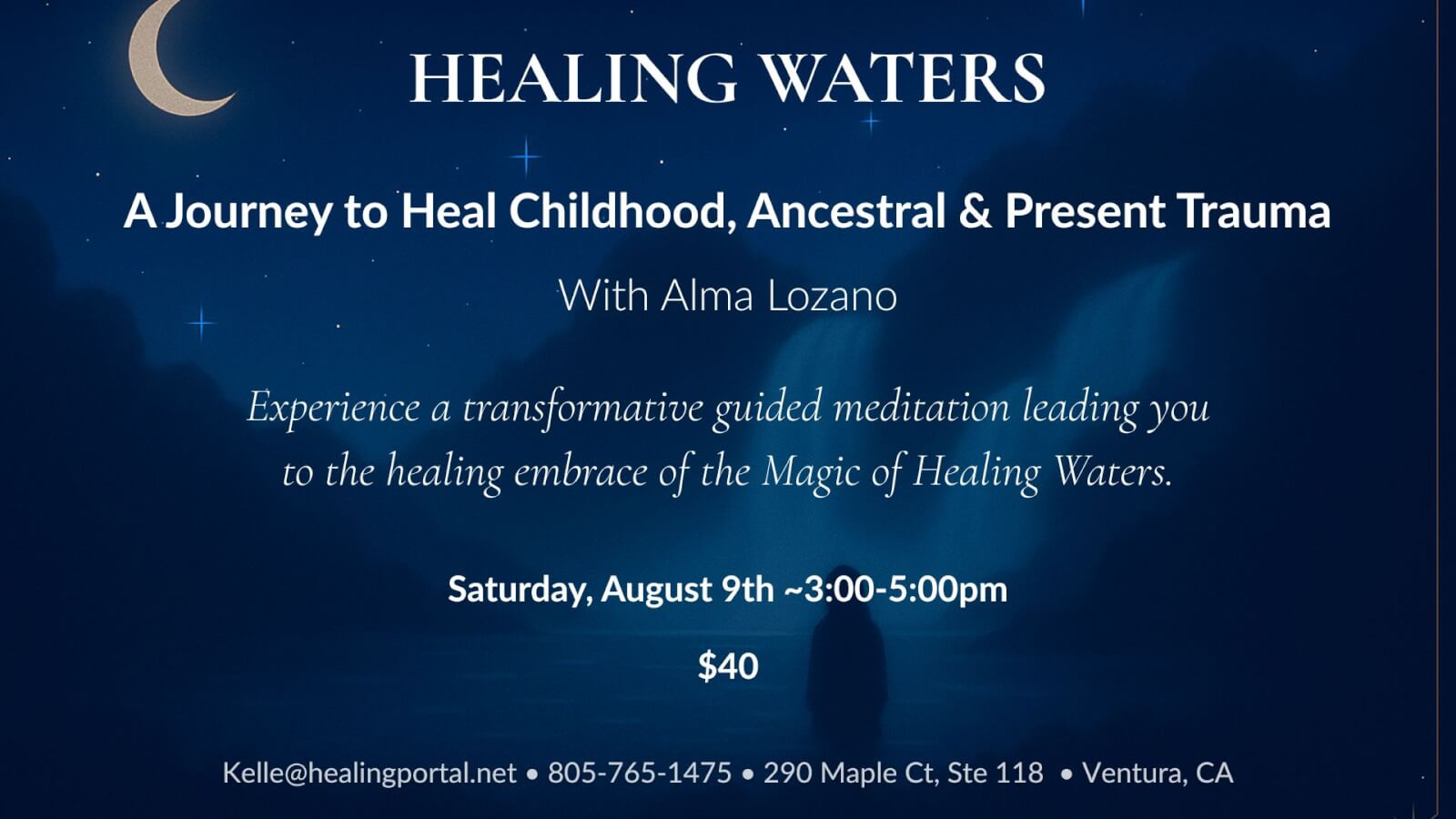HEALING WATERS A Journey to Heal Childhood, Ancestral & Present Trauma With Alma Lozano