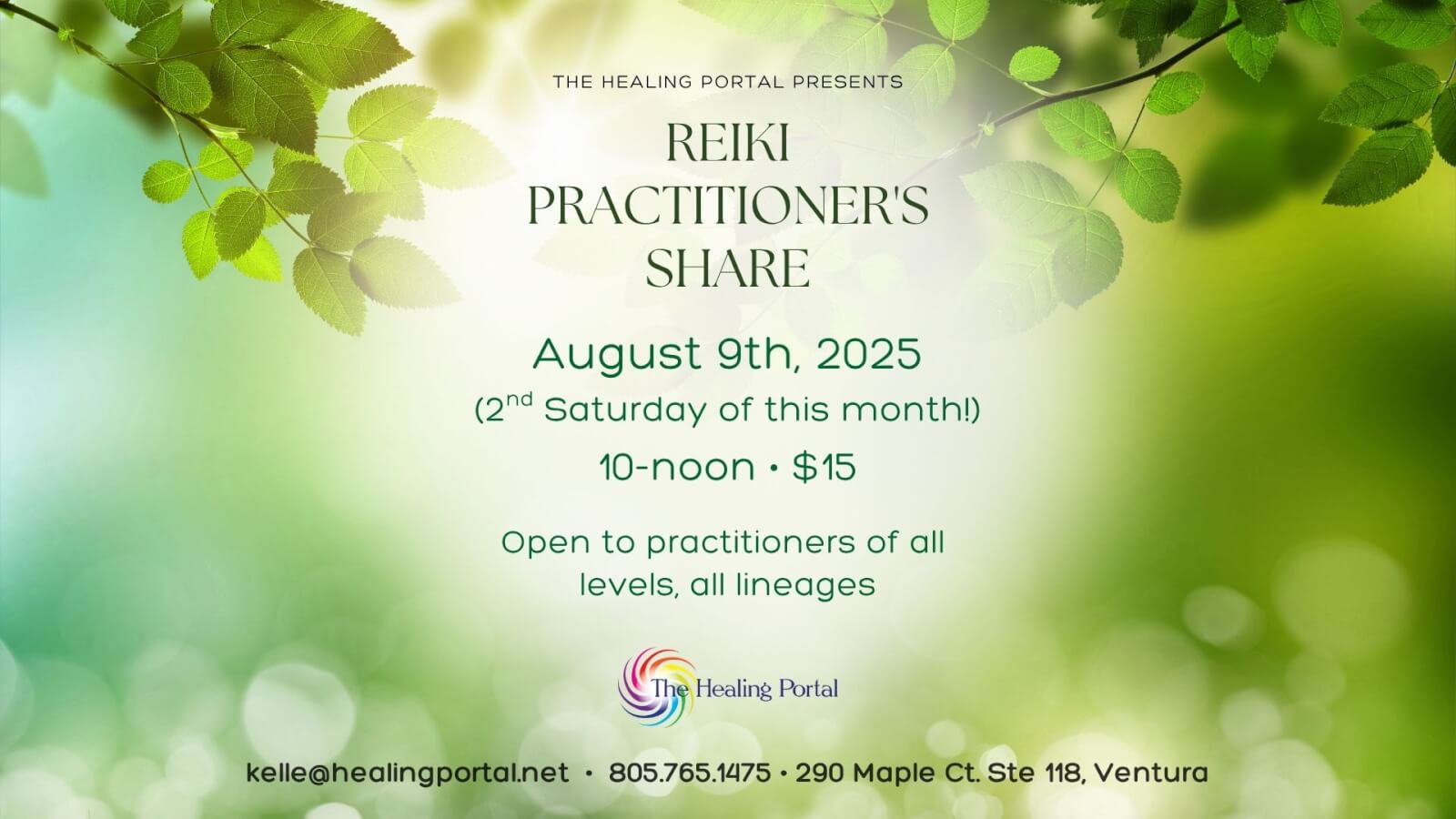 THE HEALING PORTAL PRESENTS REIKI PRACTITIONER’S SHARE