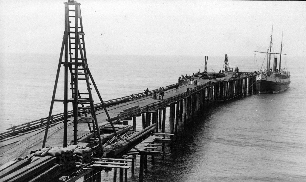 Ventura Then & Now: Step Inside the Museum of Ventura County Archives Historical photo of Ventura Pier