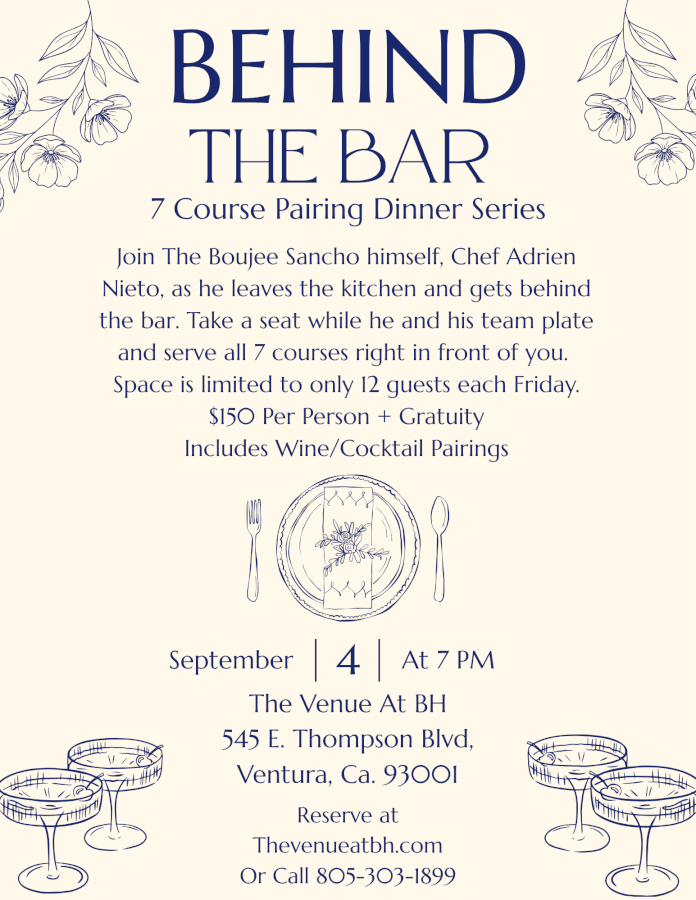 Behind The Bar: 7 Course Pairing Dinner