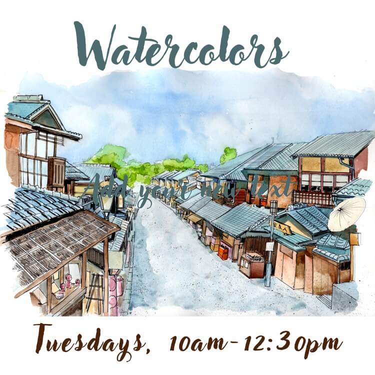 Watercolors at Vita Art Center